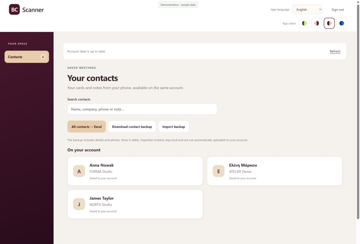 Phone and web — BC Scanner