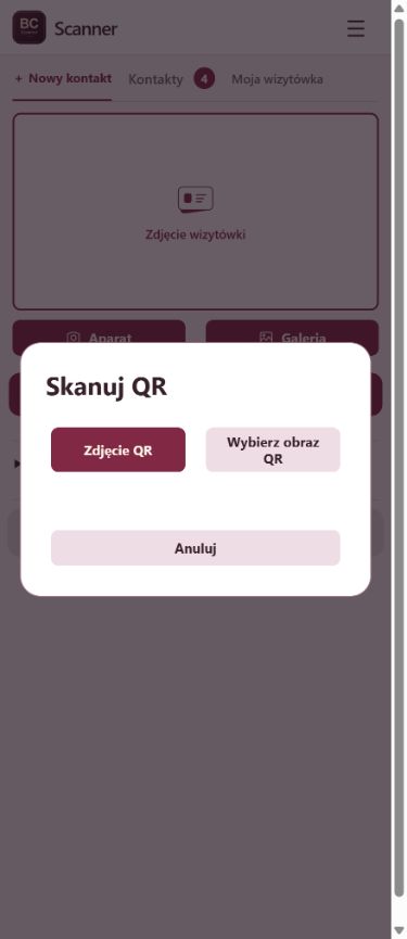 Skanowanie AI i QR — BC Scanner